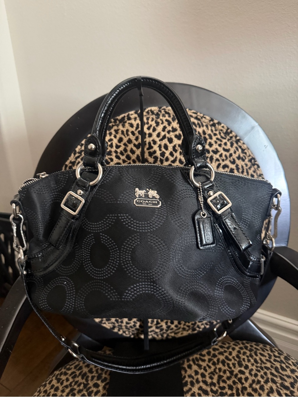 Y2K Coach Madison Dotted Sophia Satchel